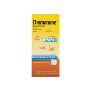 Dramamine Jarabe 250 mg 120 ml (Dimenhidrinato)