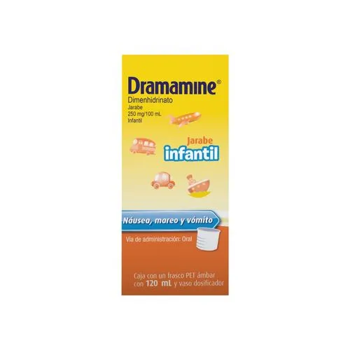 Dramamine Jarabe 250 mg 120 ml (Dimenhidrinato)