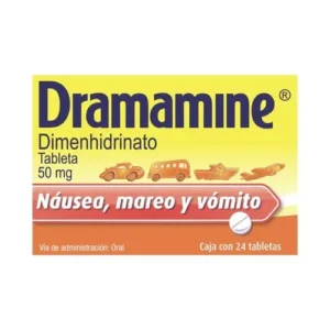 Dramamine Tabletas 50 mg 24 pzas (Dimenhidrinato)