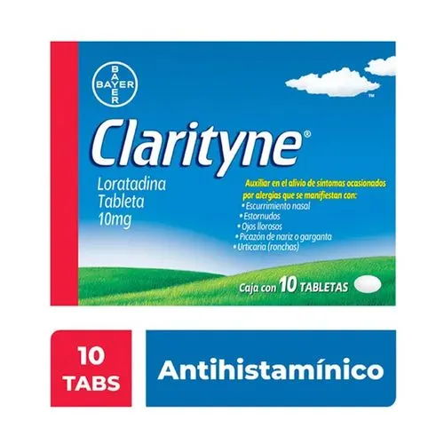 Clarityne Tabletas 24 Horas 10 pzas (Loratadina)
