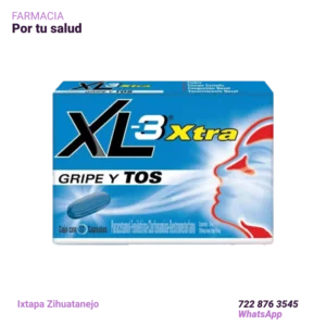 XL-3 Xtra gripa y tos 12 tabletas