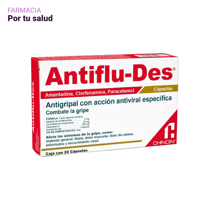 Antiflu-Des cápsulas | Caja con 24 cápsulas