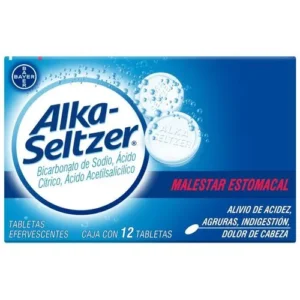 Alka-Seltzer con 12 tabletas efervescentes