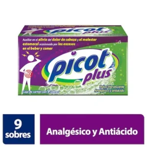 Picot Plus con 9 sobres efervescentes