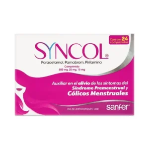 Syncol caja con 24 comprimidos