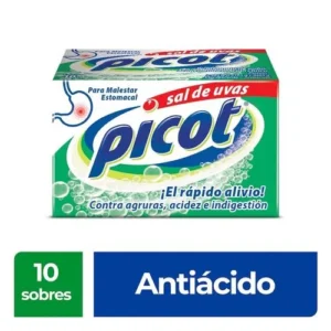Sal de uvas Picot con 10 sobres efervescentes