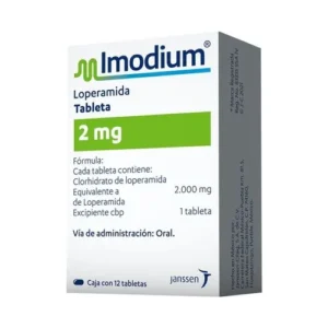 Imodium 2 mg con 12 cápsulas (loperamida)