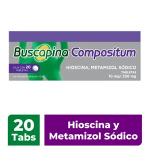 Buscapina Compositum 10 mg/250 mg con 20 tabletas