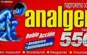 Analgen 550 mg con 12 tabletas